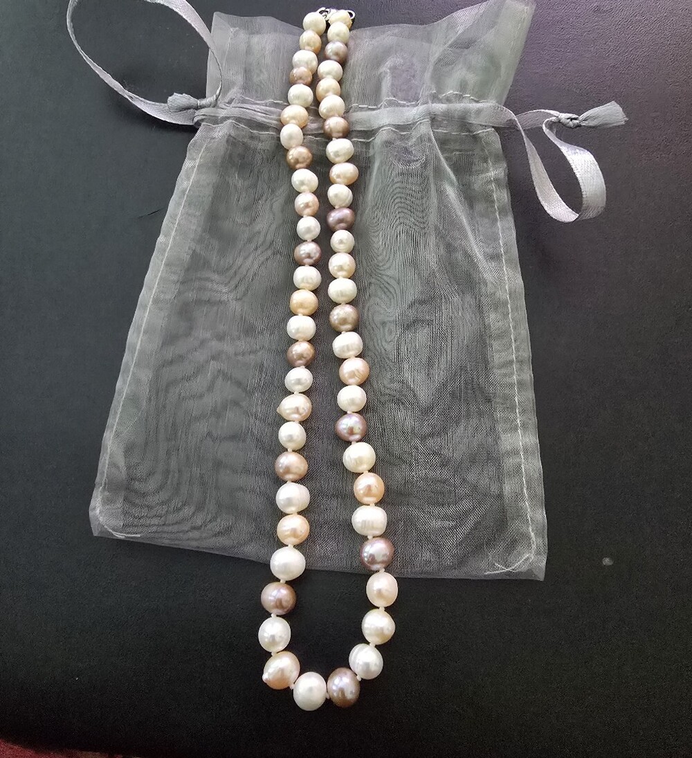 Effy Multi-Tone Pearl Necklace in White, Cream & Light Pink
